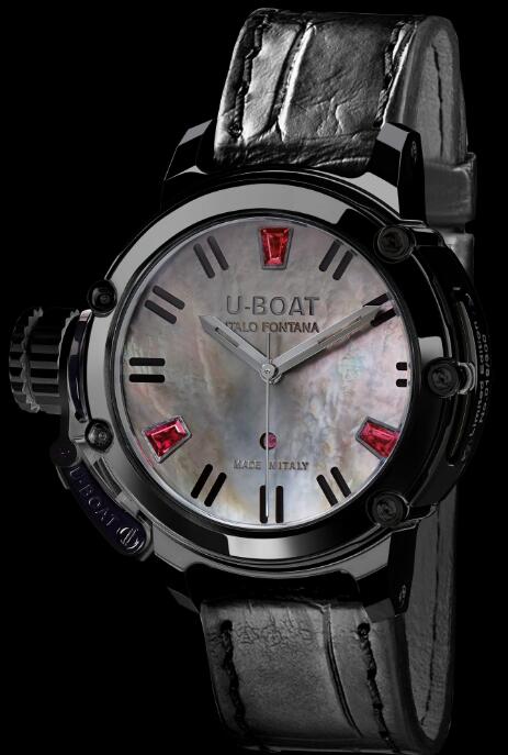 Replica U-BOAT Watch Chimera PVD Ruby Mother of Pearl 8037